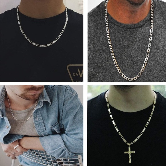 8.5mm/36inch Chunky Unisex Figaro Chain - Picture 5 of 7